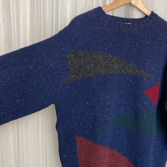 Vintage 90’s  Braemar pullover Sweater for Harrods London! EUC!! Unisex! Size L - Picture 5 of 13